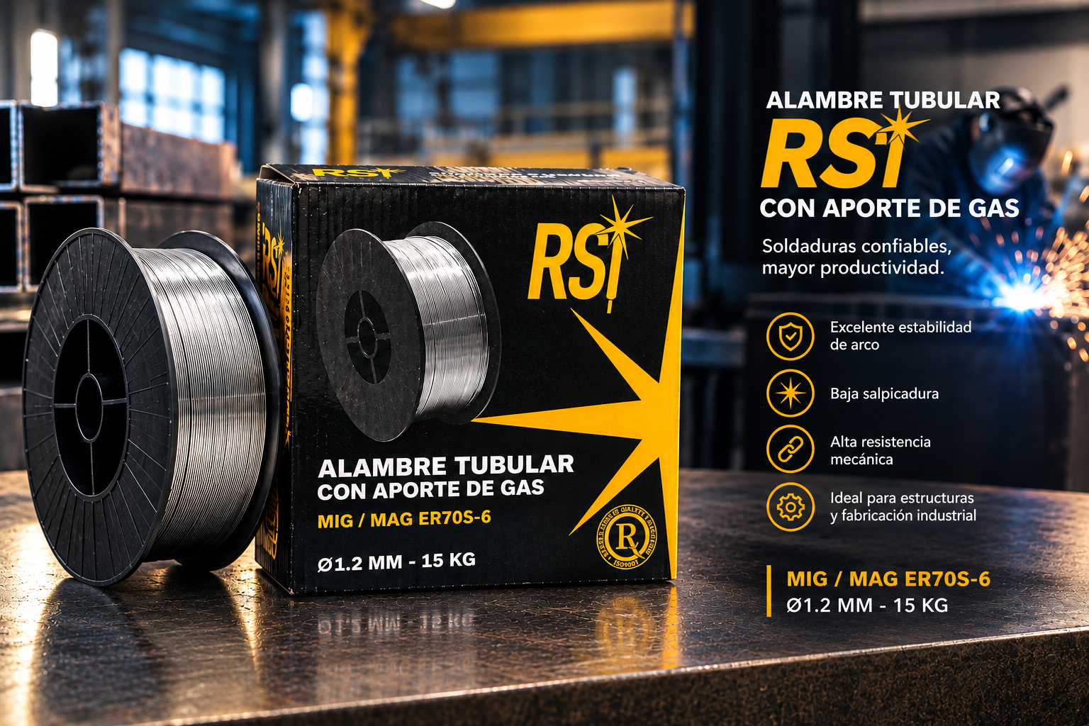 Alambre tubular